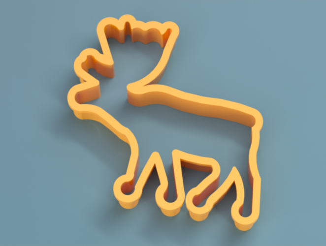 Deer cookie cutter 3D Print 387411