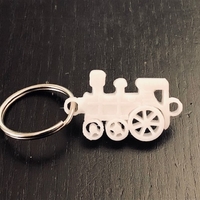 Small TRAIN KEYCHAIN 3D Printing 387441