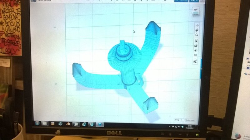 NERF-compatible Grappling Hook remix with ring for string!!