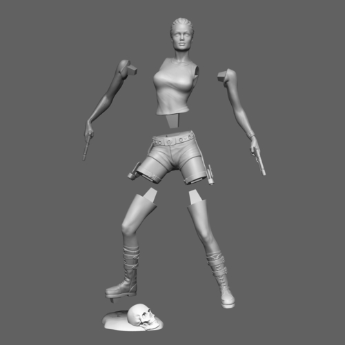 Lara Croft STL 3D print model 3D Print 387639