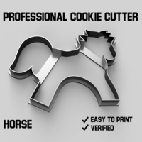 Small Horse cookie cutter 3D Printing 387784