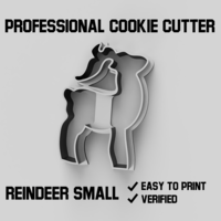 Small Reindeer small cookie cutter 3D Printing 387786