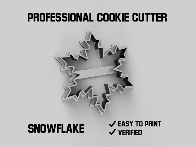 Snowflake cookie cutter