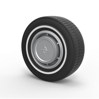 Diecast Car wheel 7 Scale 1 to 10 - Thumbnail 1