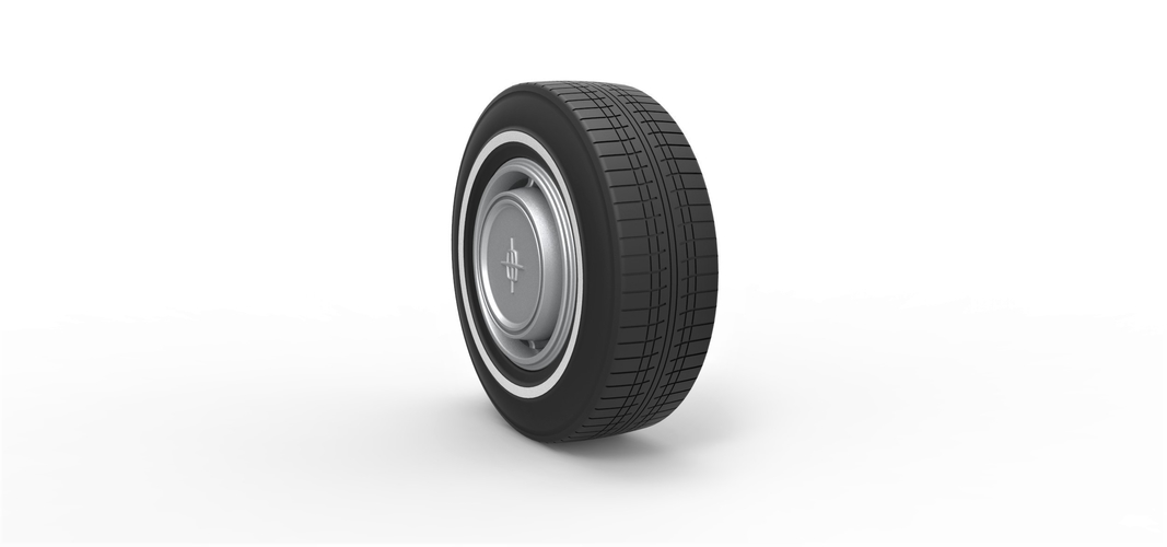 Diecast Car wheel 7 Scale 1 to 10 3D Print 387810