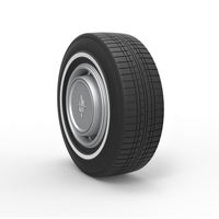 Diecast Car wheel 7 Scale 1 to 10 - Thumbnail 2