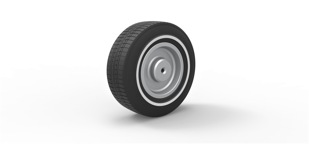 Diecast Car wheel 7 Scale 1 to 10 3D Print 387812