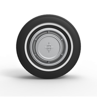 Diecast Car wheel 7 Scale 1 to 10 - Thumbnail 5
