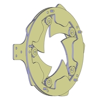 Rotating iris mechanism-5 blades-gear-circle - Thumbnail 4