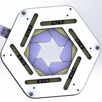 Sliding iris mechanism-hexagon with center hole - Thumbnail 3