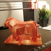 Small Low poly Bengal Tiger 3D Printing 388014