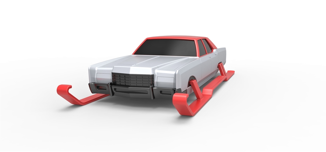 Diecast Car of Santa Scale 1 to 25 3D Print 388018