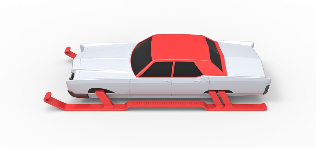 Diecast Car of Santa Scale 1 to 25 3D Print 388023