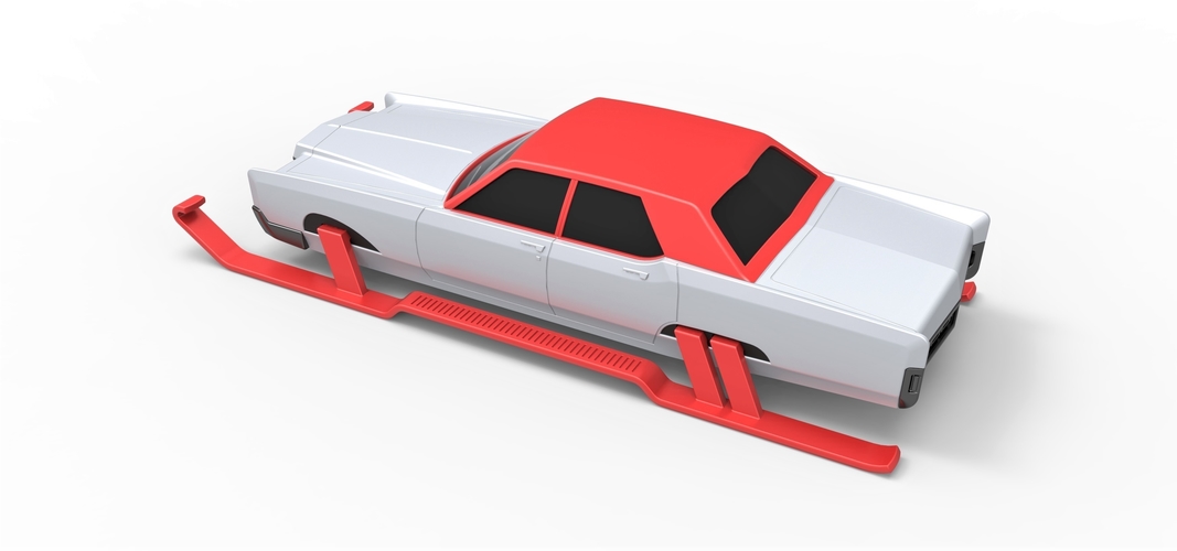 Diecast Car of Santa Scale 1 to 25 3D Print 388025