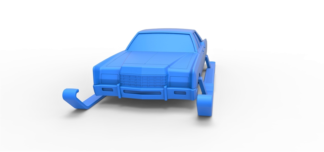 Diecast Car of Santa Scale 1 to 25 3D Print 388032