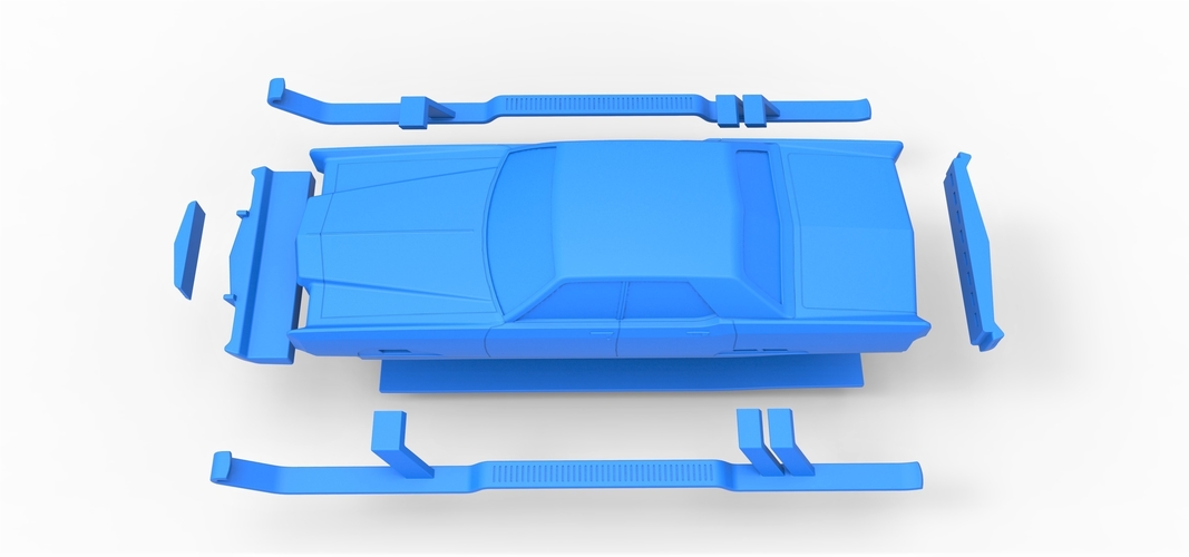 Diecast Car of Santa Scale 1 to 25 3D Print 388038