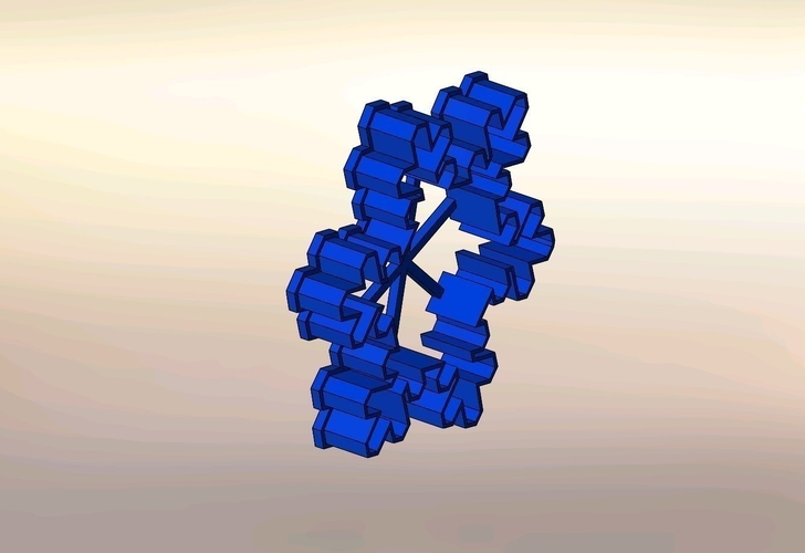 Cookie cutters - Snowflake - 3 PCS- 70, 60 mm (Free) 3D Print 388158
