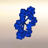Cookie cutters - Snowflake - 3 PCS- 70, 60 mm (Free) - Thumbnail 1