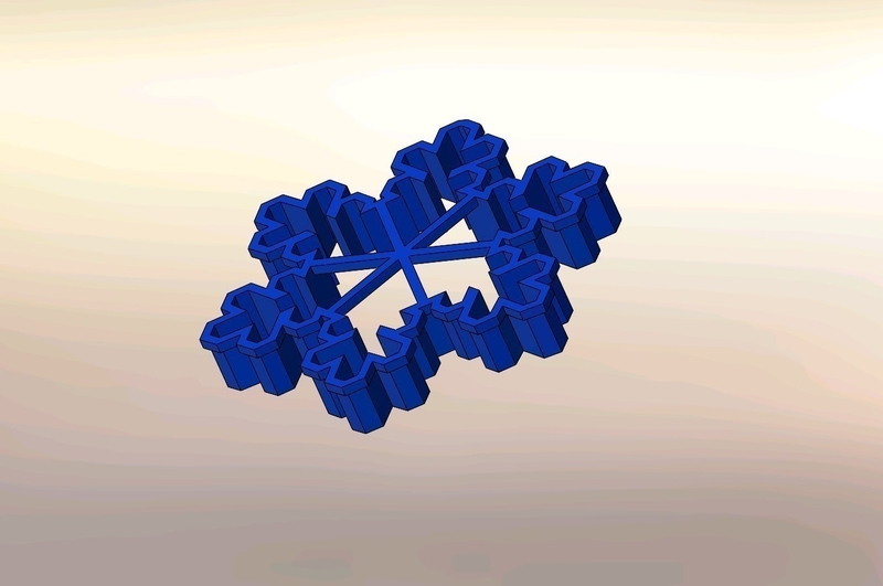 Cookie cutters - Snowflake - 3 PCS- 70, 60 mm (Free)