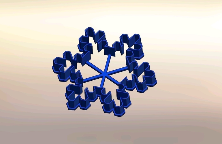 Cookie cutters - Snowflake - 3 PCS- 70, 60 mm (Free) 3D Print 388160