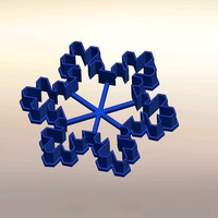 Cookie cutters - Snowflake - 3 PCS- 70, 60 mm (Free) - Thumbnail 3