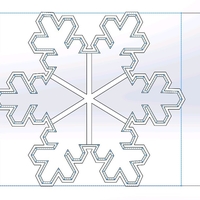 Cookie cutters - Snowflake - 3 PCS- 70, 60 mm (Free) - Thumbnail 4