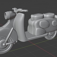 Puch 150 SR Scooter H0 Scale - Thumbnail 3
