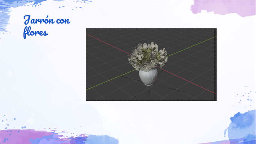 Jarron con flores 3D Print 388325