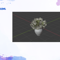 Small Jarron con flores 3D Printing 388325