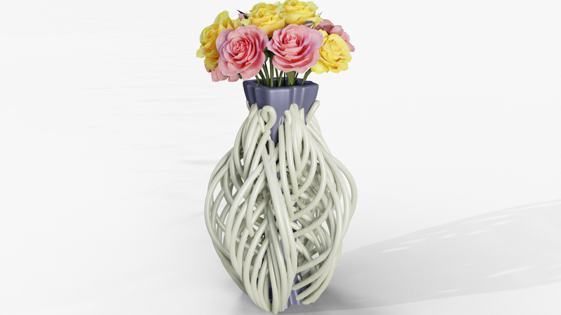 String Flower Vase