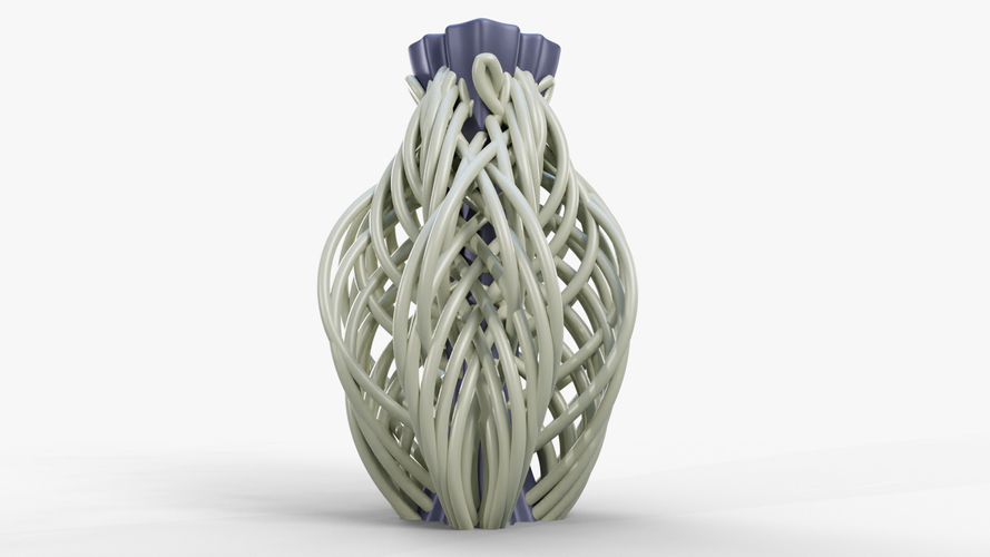 String Flower Vase 3D Print 388451