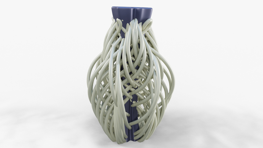 String Flower Vase 3D Print 388452