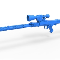 Small Stormtrooper Heavy Blaster Rifle DLT-19X 1:6 3D Printing 388491