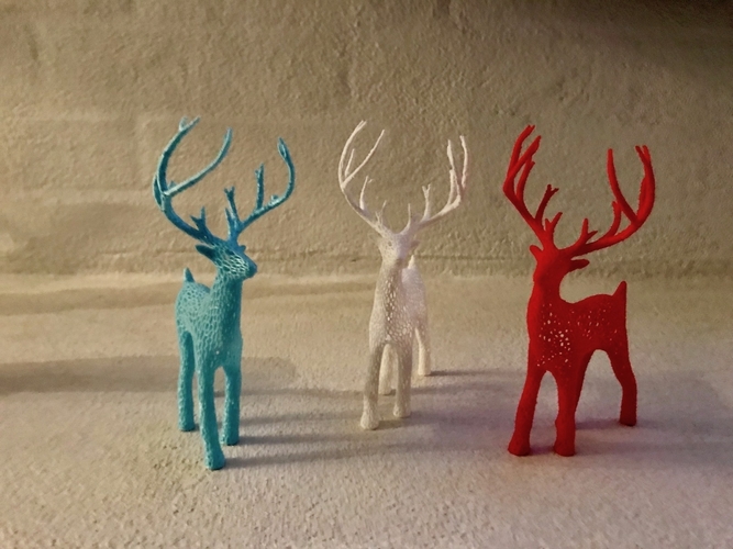Deer Voronoi 3D Print 388516