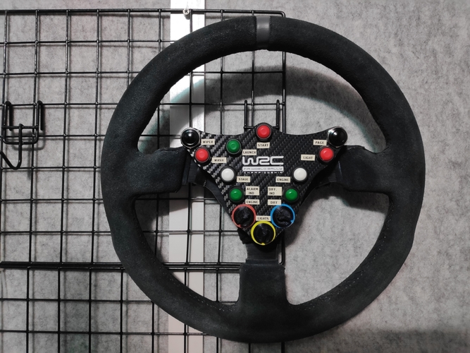 DIY Ford Fiesta WRC Style Button Plate 3D Print 388517