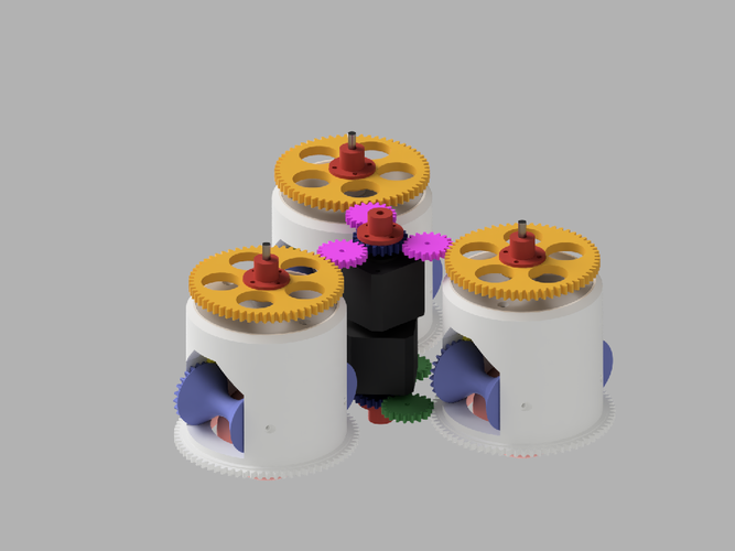 synchro drive robot 3D Print 388527
