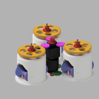 Small synchro drive robot 3D Printing 388527