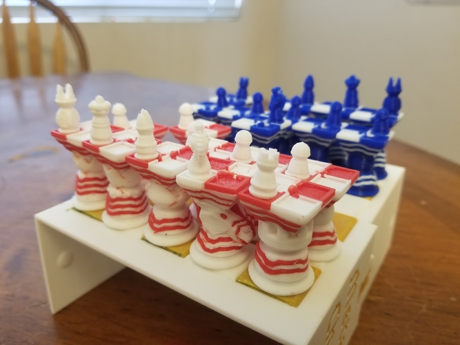 Mini Meta Chess Multi Material - Chess variant 3D Print 388591