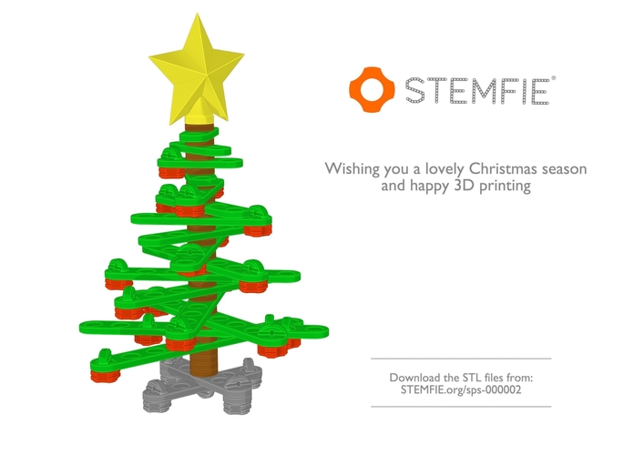 STEMFIE Desktop Christmas Tree 3D Print 388736