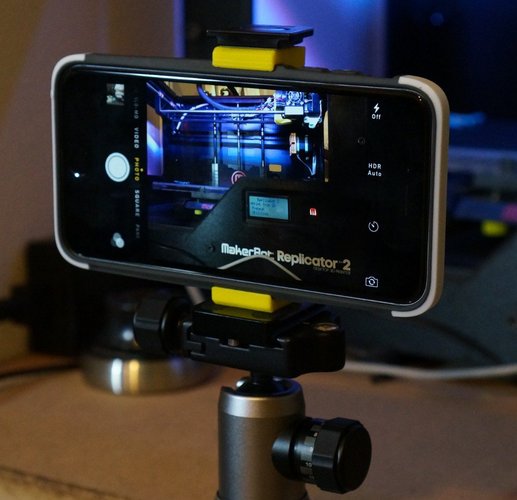 Tripod Mount for iPhone 6 Plus with Thule Atmos X3 3D Print 38880