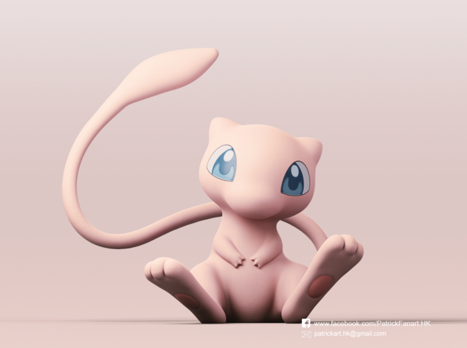 Mew(Pokemon) 3D Print 388865