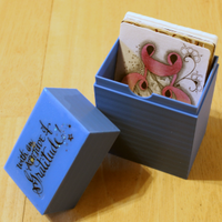 Small Box for Phi Zentangle tiles 3D Printing 389022