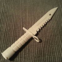 Small M9 Bayonet (CS:GO Knife) 3D Printing 389273