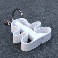 Small COVID "No Touch" Keychain 3D Printing 389430
