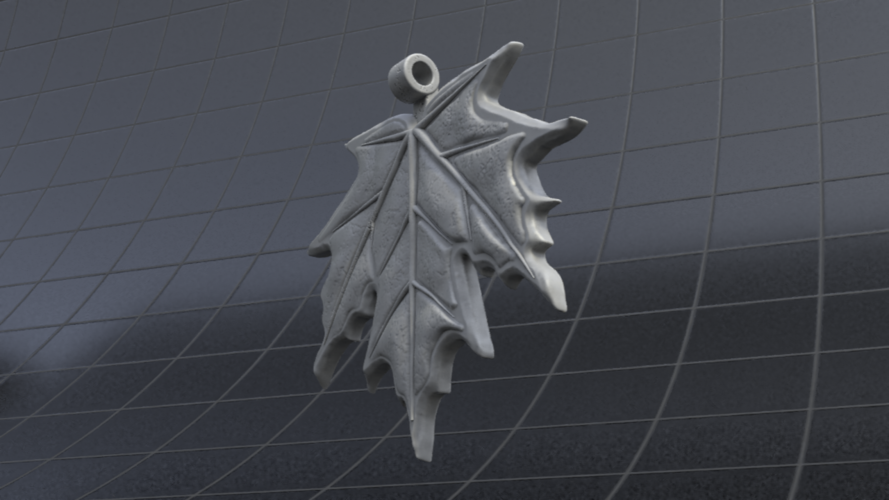 Maple leaf pendant