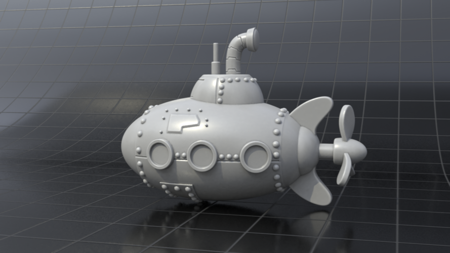 3D Printed Submarine by gydwin | Pinshape