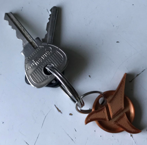 Klingon insignia keychain attachment 3D Print 389809