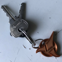 Small Klingon insignia keychain attachment 3D Printing 389809