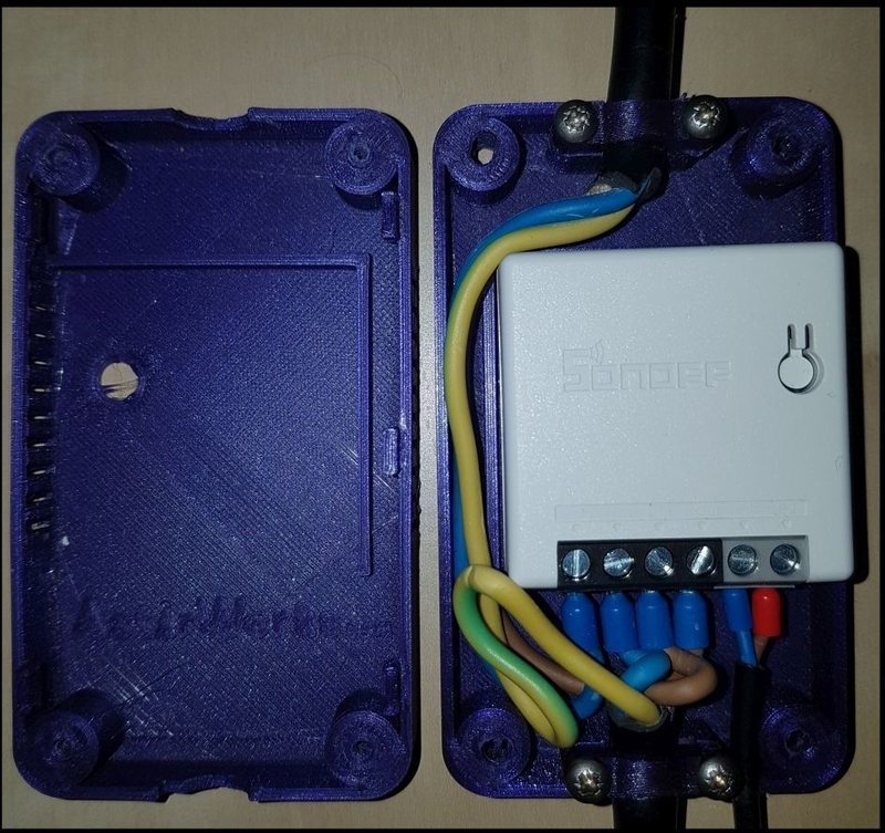 Remotely controlled extension cord using Sonoff Mini R2