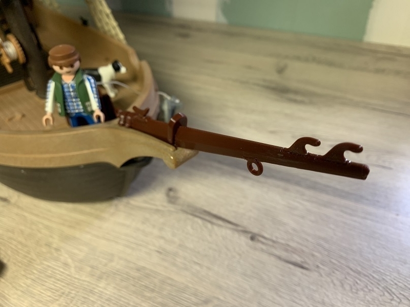 bateau pirate playmobil beaupré/front mat